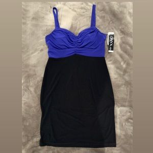 Onyx Nite color block strapless dress size 4